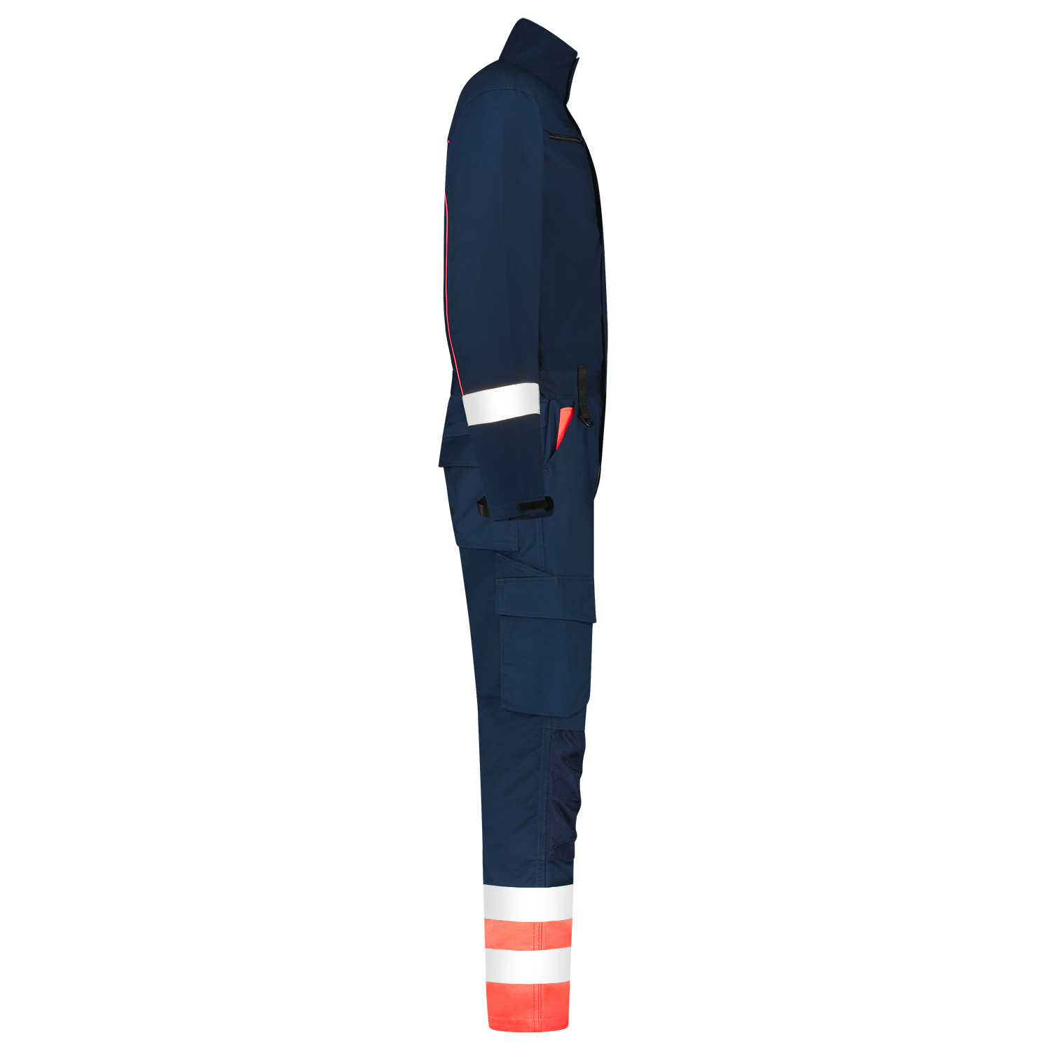 Tricorp Safety Overalls 753010 HiVis inktblauw-fluo rood(inkfluorred)