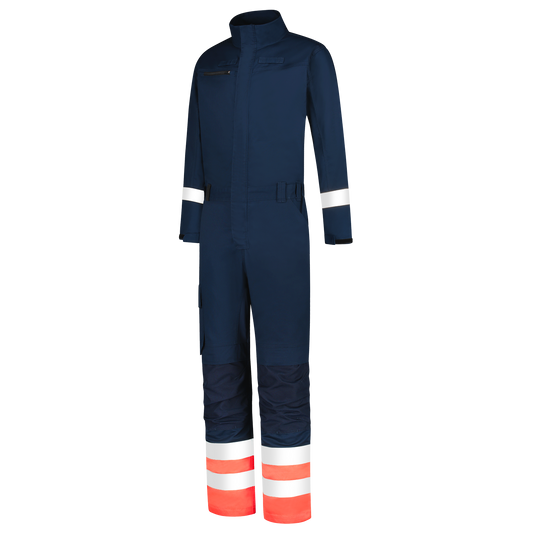 Tricorp Safety Overalls 753010 HiVis inktblauw-fluo rood(inkfluorred)