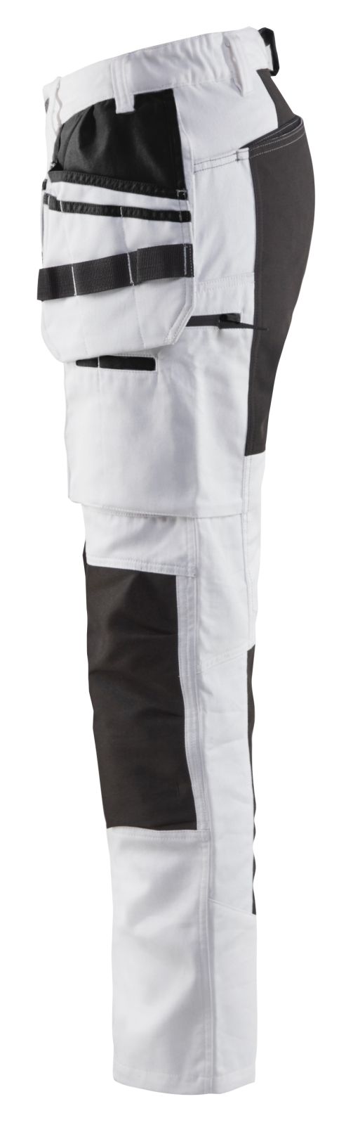 Blaklader Broeken 79101000 met Stretch wit-zwart(1099)