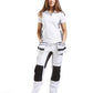 Blaklader Broeken 79101000 met Stretch wit-zwart(1099)