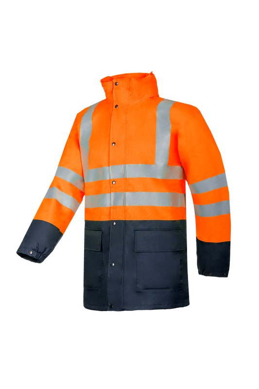 Sioen Jassen Belvill  fluo oranje-marineblauw
