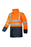 Sioen Jassen Belvill  fluo oranje-marineblauw