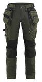 Blaklader Dames X1900 Werkbroek 79901141 denim stretch donker herfstgroen-zwart(4298)