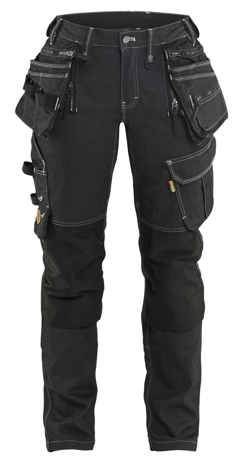 Blaklader Dames X1900 Werkbroek 79901141 denim stretch zwart(9900)