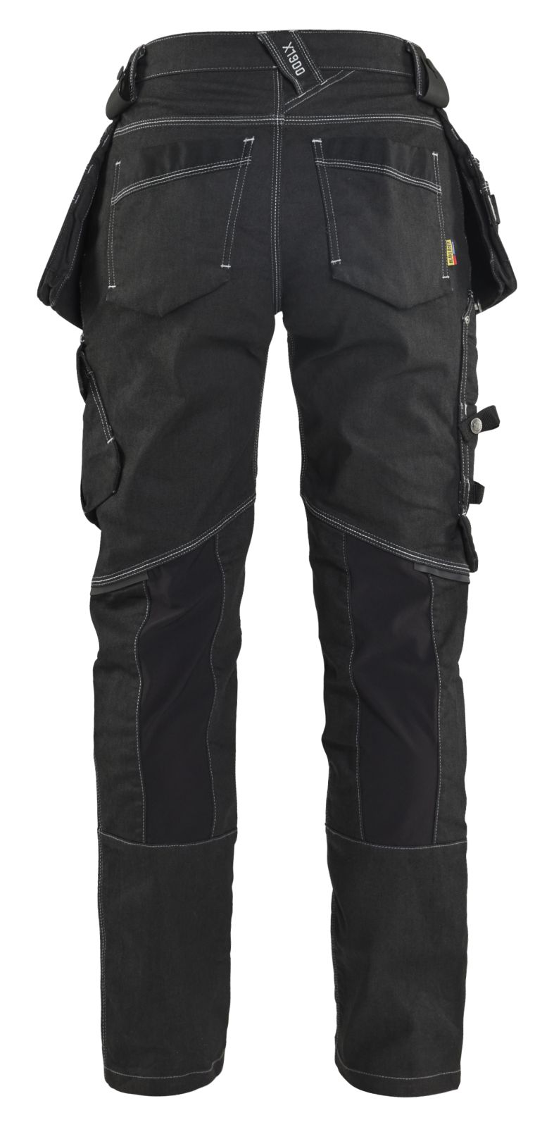 Blaklader Dames X1900 Werkbroek 79901141 denim stretch zwart(9900)
