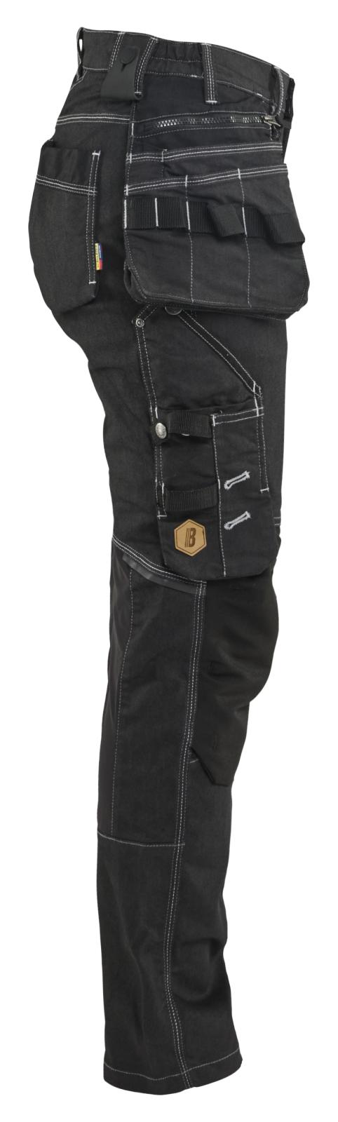 Blaklader Dames X1900 Werkbroek 79901141 denim stretch zwart(9900)