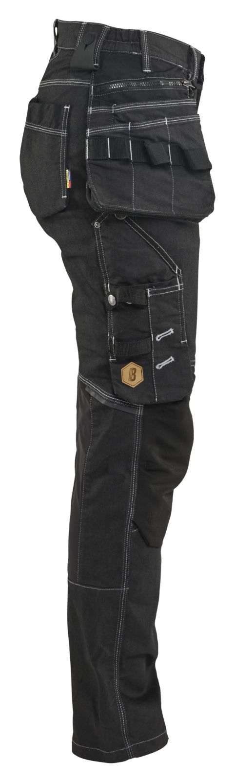 Blaklader Dames X1900 Werkbroek 79901141 denim stretch zwart(9900)
