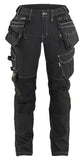 Blaklader Dames X1900 Werkbroek 79901141 denim stretch zwart(9900)
