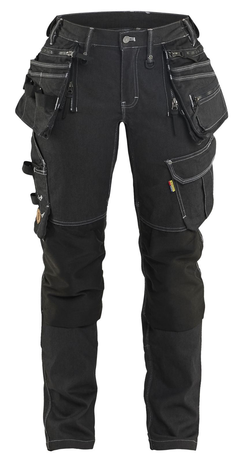 Blaklader Dames X1900 Werkbroek 79901141 denim stretch zwart(9900)