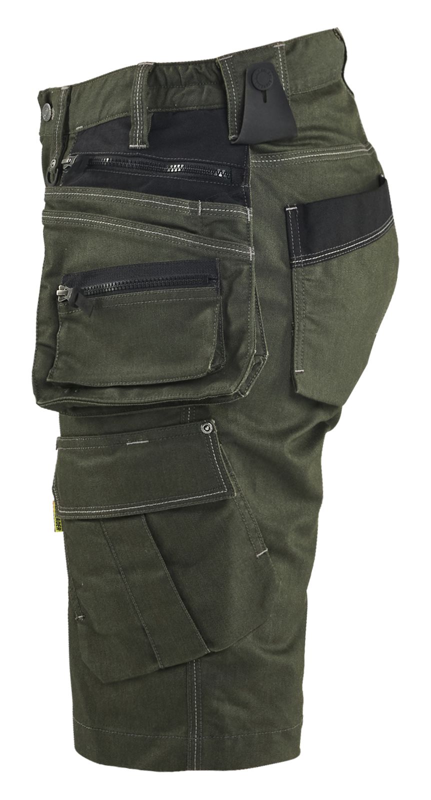 Blaklader Dames X1900 Short 79921141 denim stretch donker herfstgroen-zwart(4298)