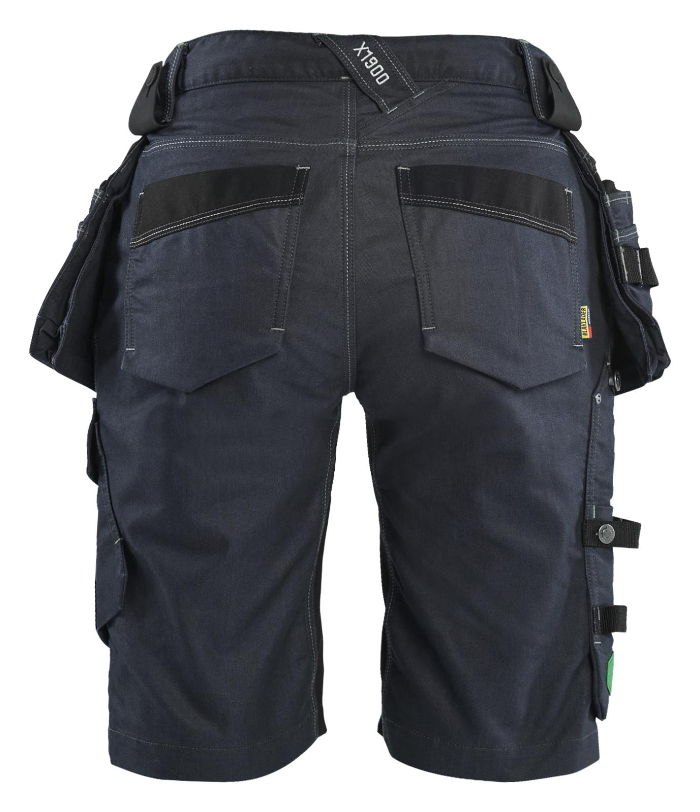 Blaklader Dames X1900 Short 79921141 Denim stretch dames marineblauw-zwart(8999)