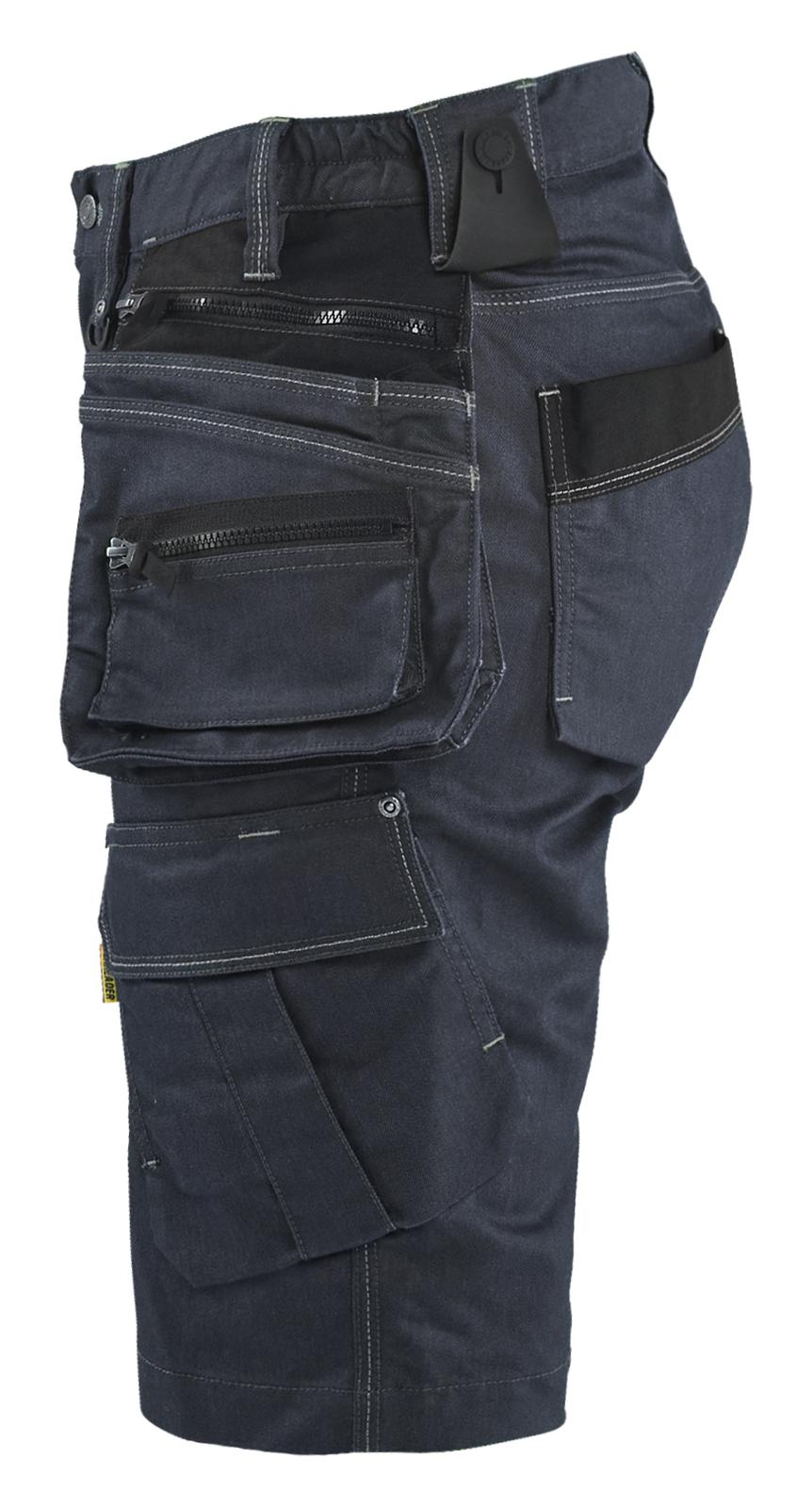 Blaklader Dames X1900 Short 79921141 Denim stretch dames marineblauw-zwart(8999)