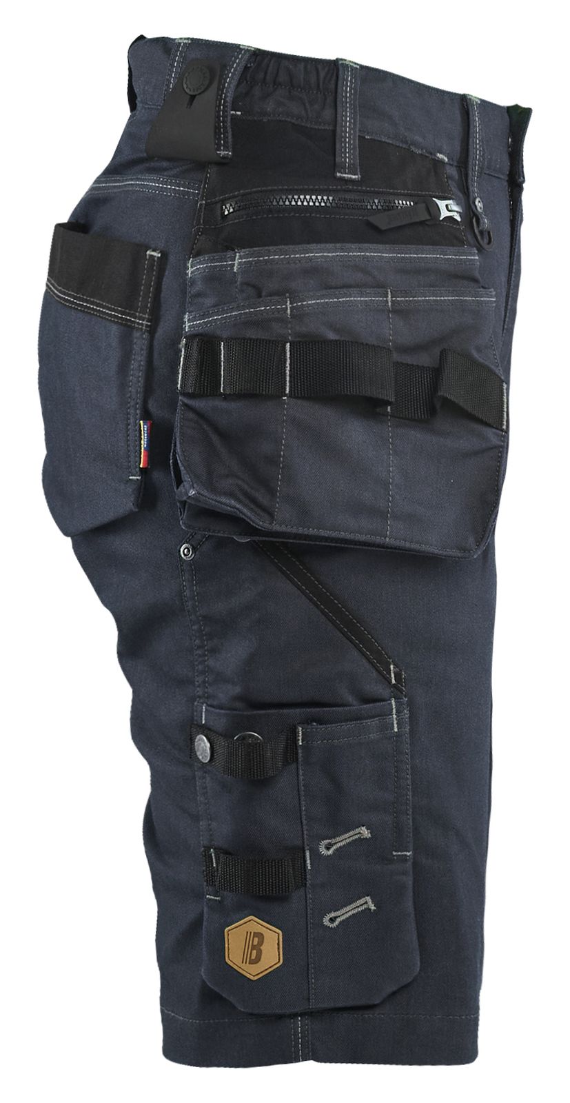 Blaklader Dames X1900 Short 79921141 Denim stretch dames marineblauw-zwart(8999)