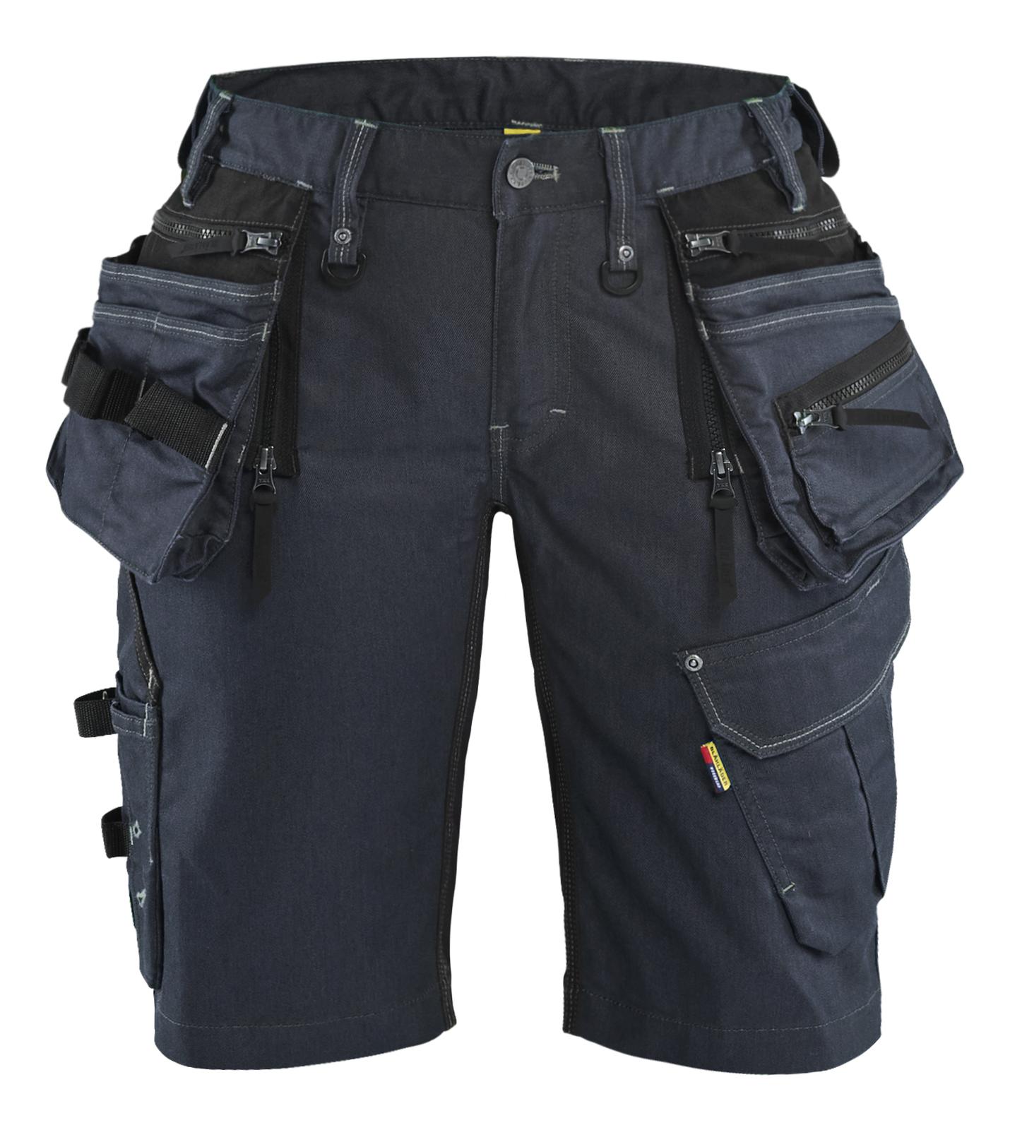 Blaklader Dames X1900 Short 79921141 Denim stretch dames marineblauw-zwart(8999)