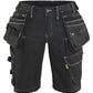 Blaklader Dames X1900 Short 79921141 denim stretch zwart(9900)