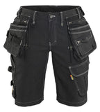 Blaklader Dames X1900 Short 79921141 denim stretch zwart(9900)