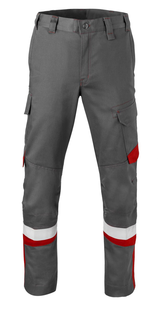 Havep 5safety Image + Werkbroeken 80345 houtskool-rood(AAB)
