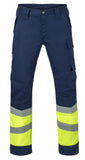 Havep Multi Protector + FR treated Lange broek 80567 vlamwerend antistatisch HiVis marineblauw-fluo geel(AAA)