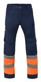Havep High Visibility + Werkbroek 80573 marineblauw-fluo oranje(AAF)