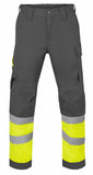 Havep High Visibility Werkbroeken 80573 houtskool-fluo geel(CKB)