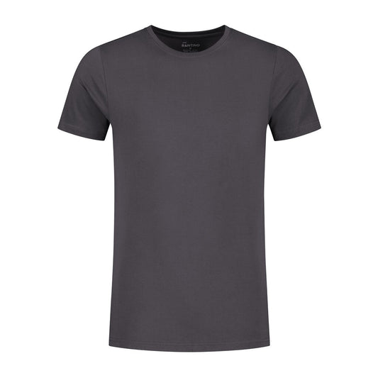 Santino Basics T-shirts Jive C-neck Regular Fit grafietgrijs