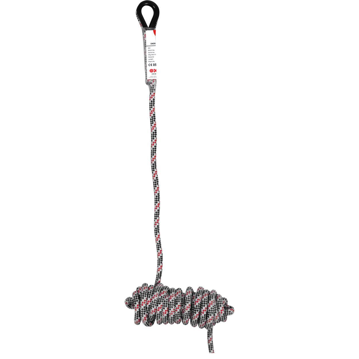 OXXA Essential Kernmantelvanglijn Oeral 4102 11mm  20m gris-wit-rood-zwart