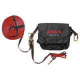 OXXA Essential Mobiele leeflijn 4182 Instelbaar van 2 tot 20 meter in lengte 30mm 25kN rood-zwart