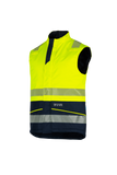 Sioen Bodywarmers Flaxton Multinorm fluo geel-marineblauw