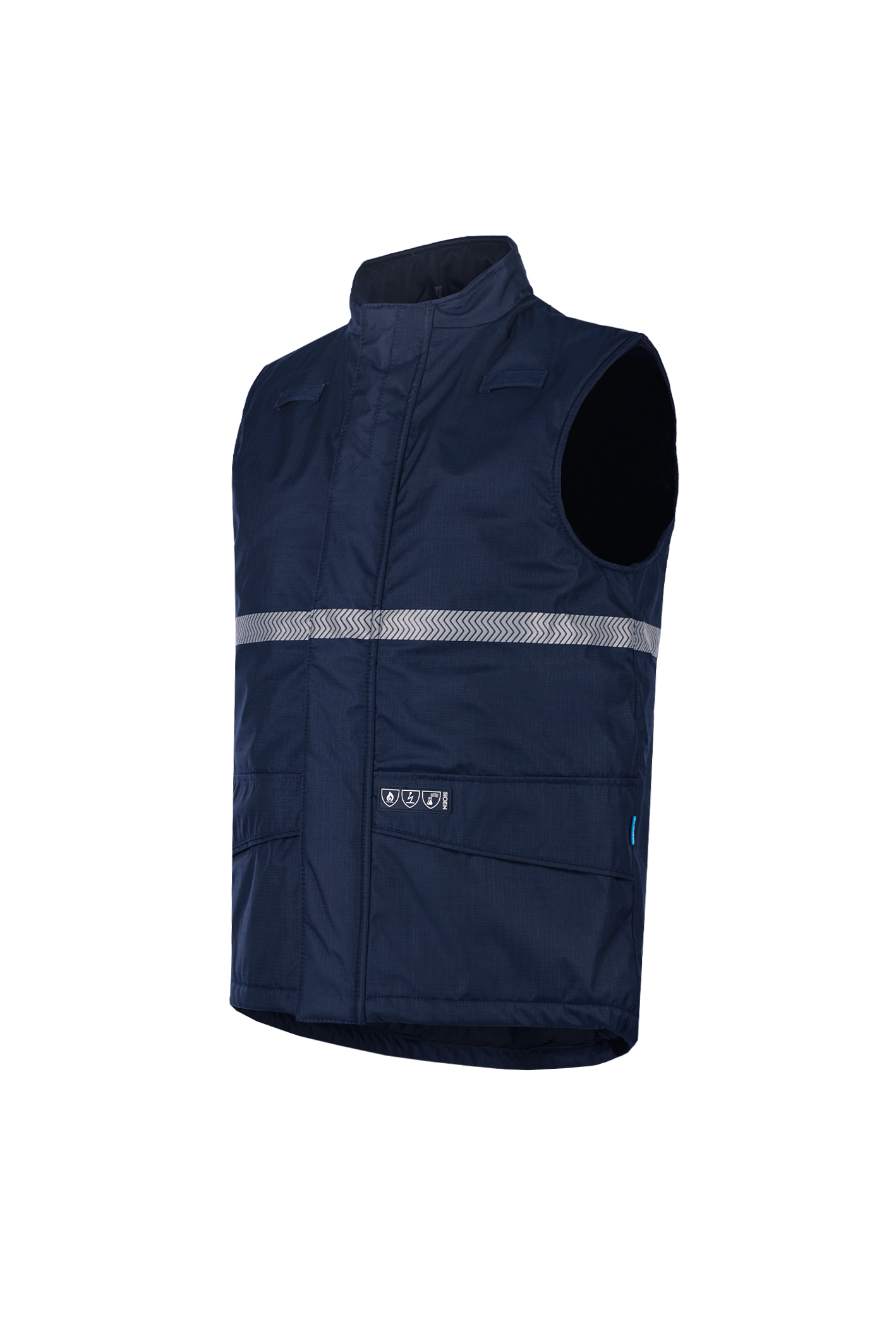 Sioen bodywarmer Burvik multinorm marineblauw
