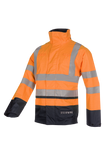 Sioen Regenjassen Jibou multinorm HiVis fluo oranje-marineblauw