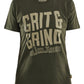 Blaklader Limited Edition Grit & Grind Dames T-shirt 94091042 donker herfstgroen(4209)