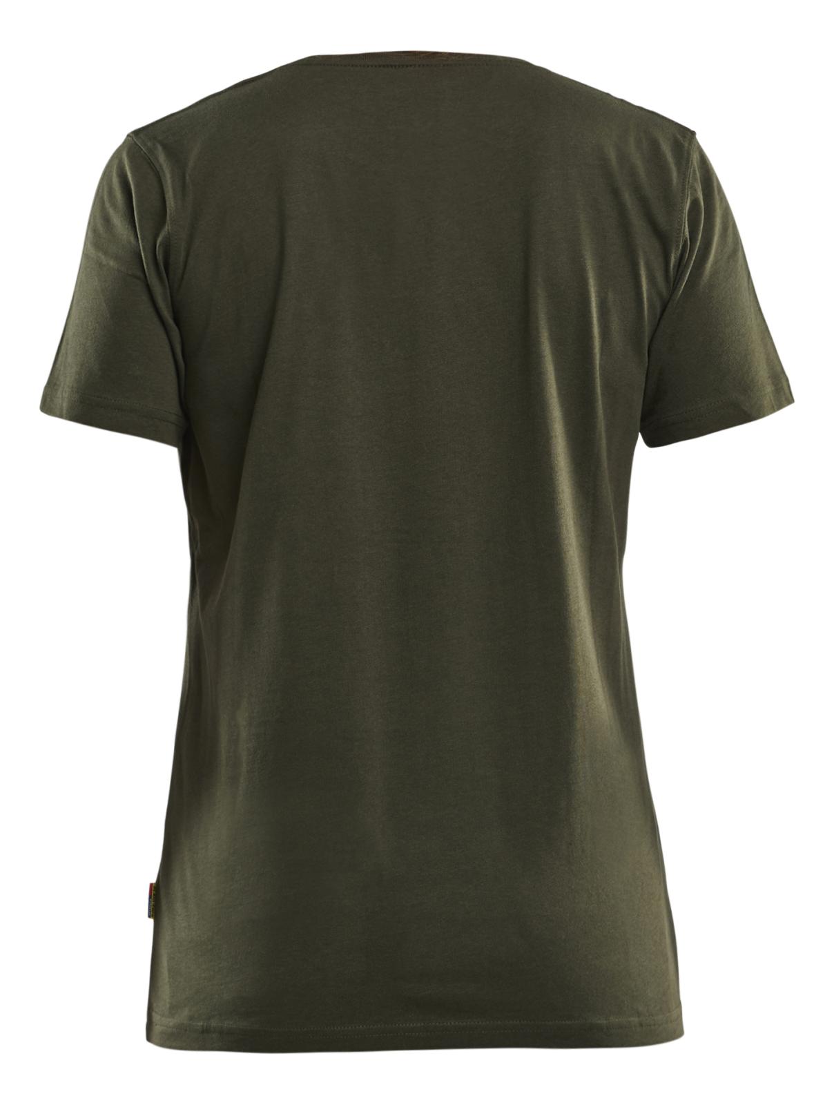 Blaklader Limited Edition Grit & Grind Dames T-shirt 94091042 donker herfstgroen(4209)