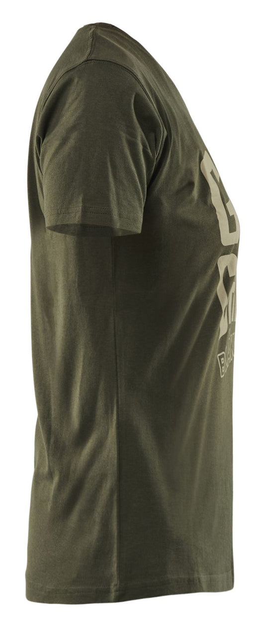 Blaklader Limited Edition Grit & Grind Dames T-shirt 94091042 donker herfstgroen(4209)