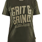 Blaklader Limited Edition Grit & Grind Dames T-shirt 94091042 donker herfstgroen(4209)