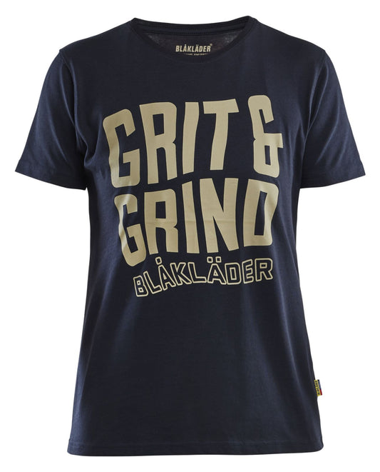 Blaklader Limited Edition Grit & Grind Dames T-shirt 94091042 donker marineblauw(8600)