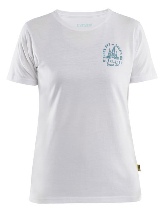 Blaklader Limited Edition Blåkläder Beach Club Dames T-shirt 94171042 wit(1000)