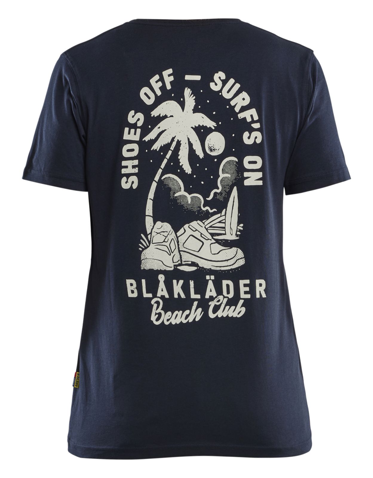Blaklader Limited Edition Blåkläder Beach Club Dames T-shirt 94171042 donker marineblauw(8600)