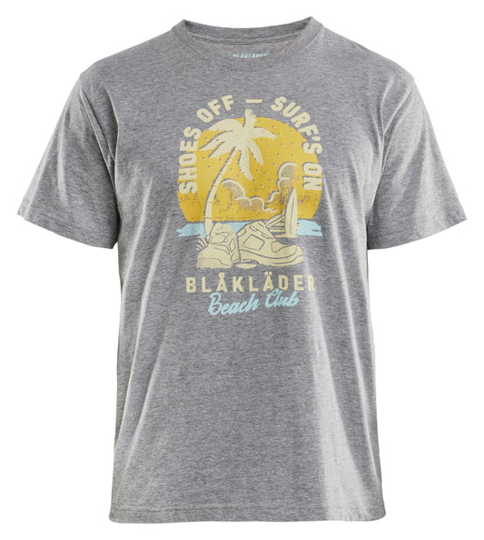 Blaklader Promotie T-shirt Blåkläder Beach Club T-shirt 94181043 grijs melee(9000)