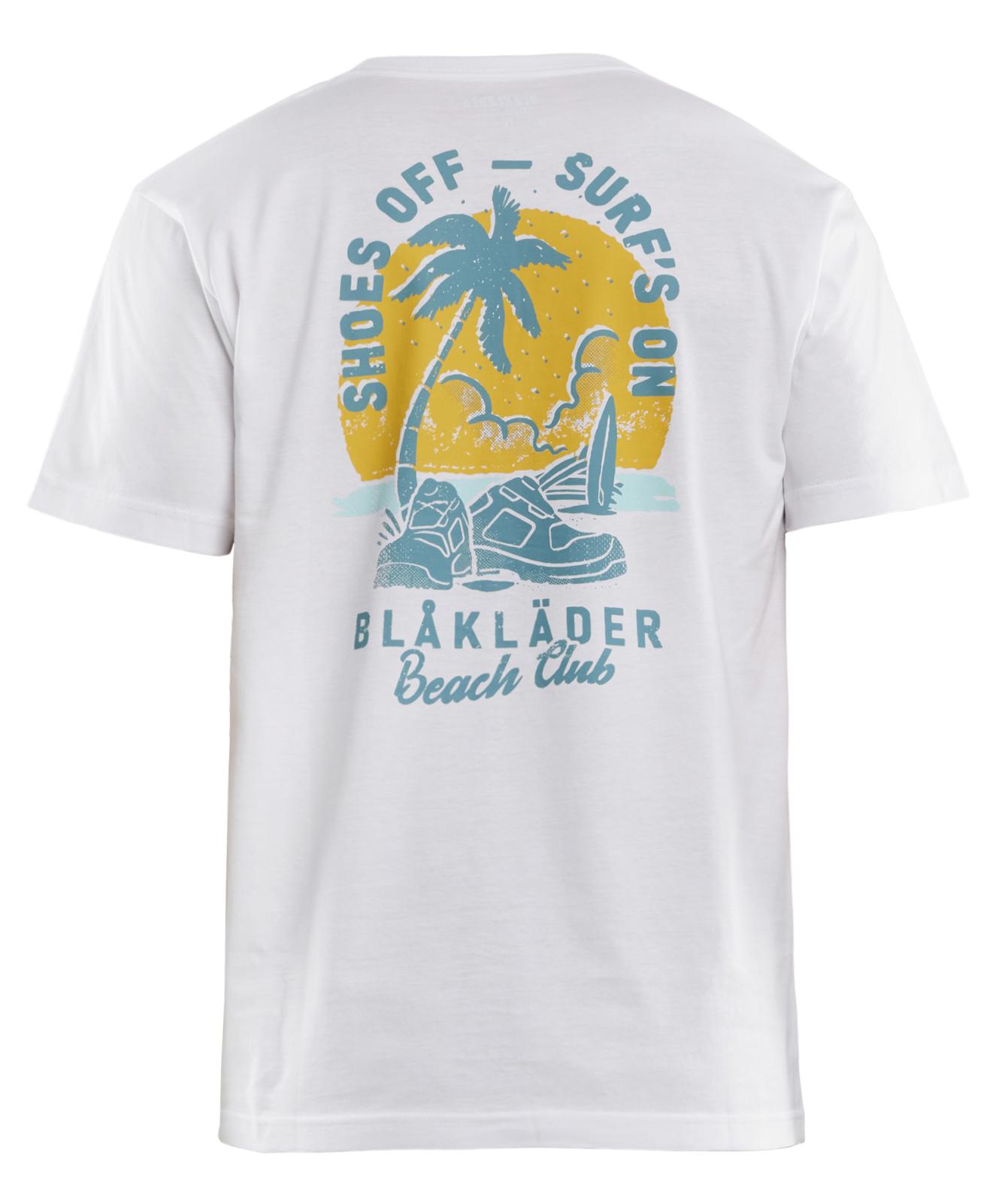 Blaklader Limited Edition Blåkläder Beach Club T-shirt 94191042 wit(1000)
