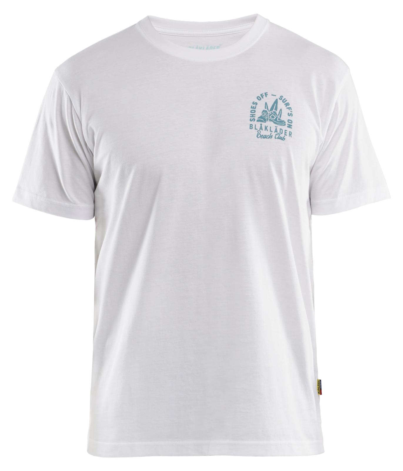 Blaklader Limited Edition Blåkläder Beach Club T-shirt 94191042 wit(1000)