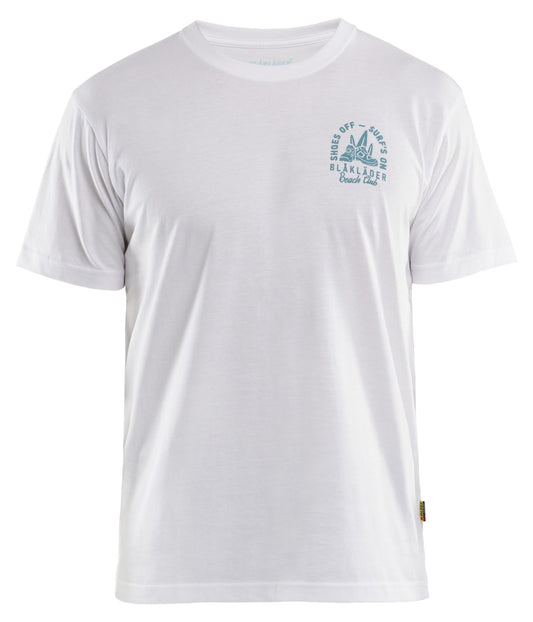 Blaklader Limited Edition T-shirt Blåkläder Beach Club T-shirt 94191042 wit(1000)