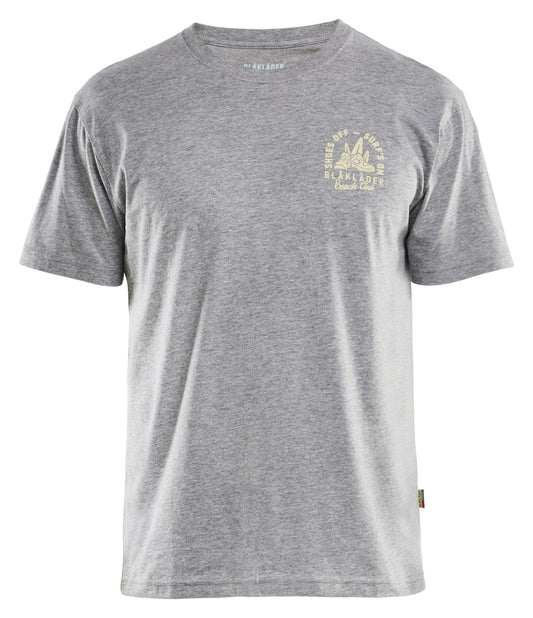Blaklader Limited Edition Blåkläder Beach Club T-shirt 94191043 grijs melee(9000)