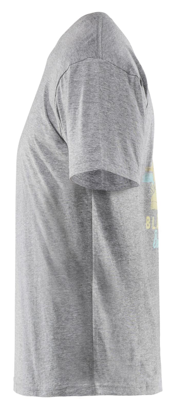 Blaklader Limited Edition Blåkläder Beach Club T-shirt 94191043 grijs melee(9000)