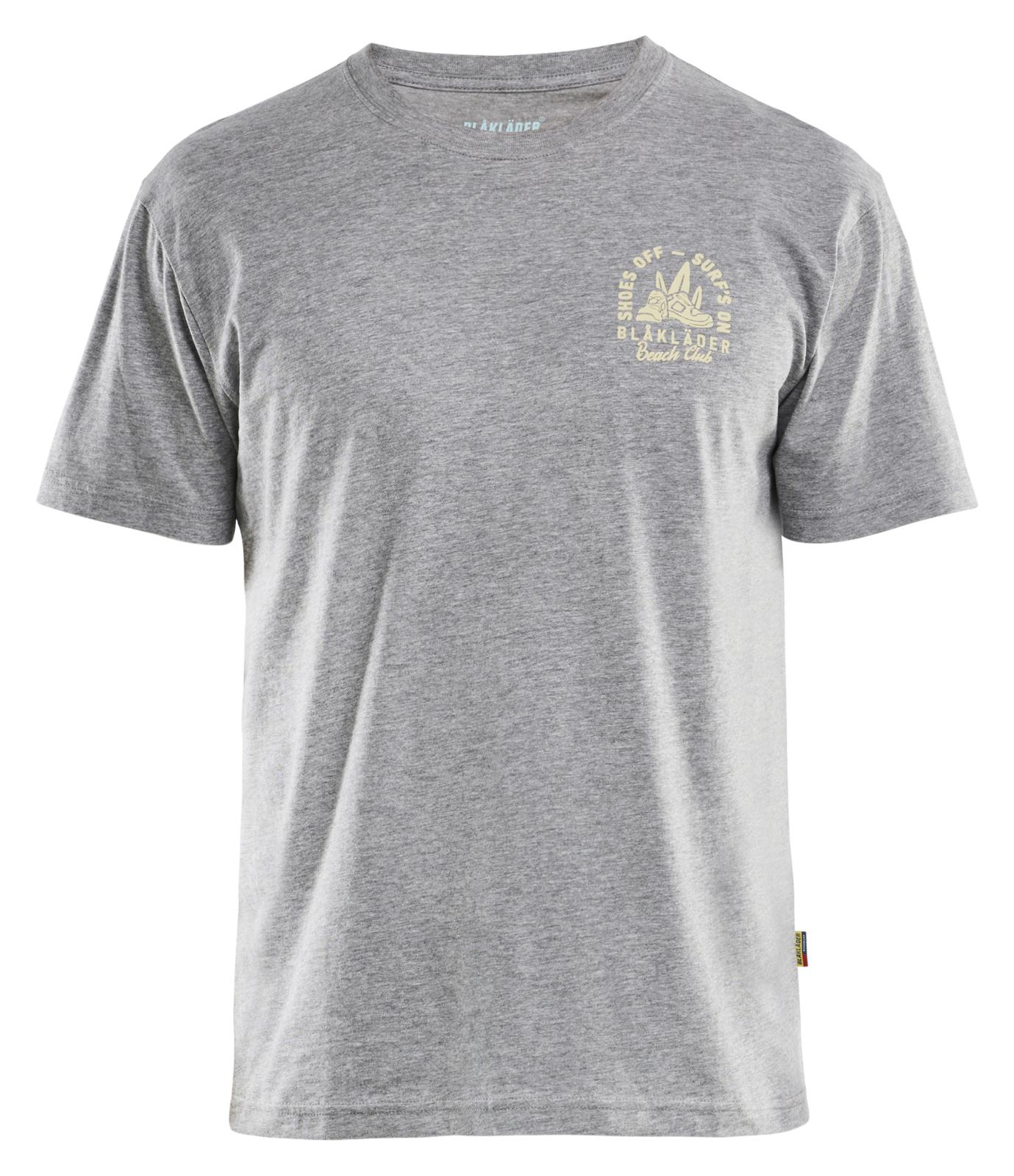 Blaklader Limited Edition Blåkläder Beach Club T-shirt 94191043 grijs melee(9000)