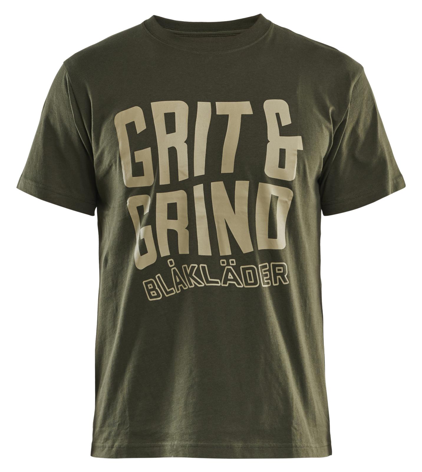 Blaklader Limited Edition Grit & Grind T-shirt 94211042 donker herfstgroen(4209)