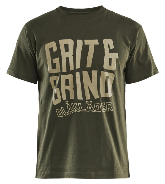 Blaklader Limited Edition Grit & Grind T-shirt 94211042 donker herfstgroen(4209)