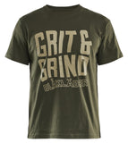 Blaklader Limited Edition Grit & Grind T-shirt 94211042 donker herfstgroen(4209)