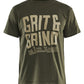 Blaklader Limited Edition T-shirt Grit & Grind T-shirt 94211042 donker herfstgroen(4209)