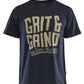 Blaklader Limited Edition T-shirt Grit & Grind T-shirt 94211042 donker marineblauw(8600)