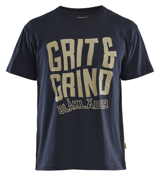 Blaklader Limited Edition T-shirt Grit & Grind T-shirt 94211042 donker marineblauw(8600)